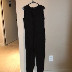 LOFT Black Jumpsuit with Pockets
